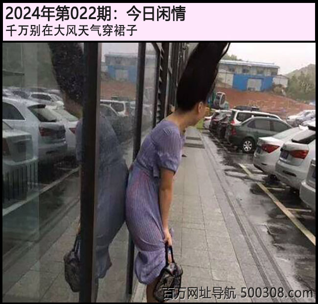 022期今日闲情：千万别在大风天气穿裙子