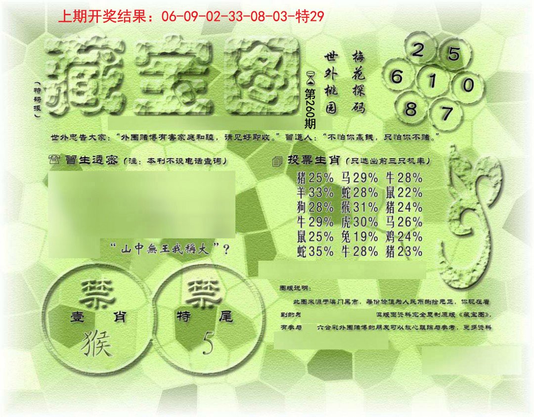 →→260期：澳门彩评论专帖←←