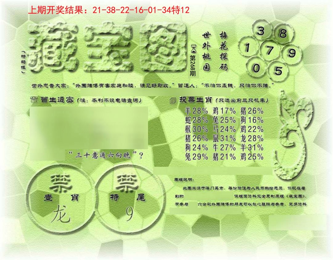 →→268期：澳门彩评论专帖←←