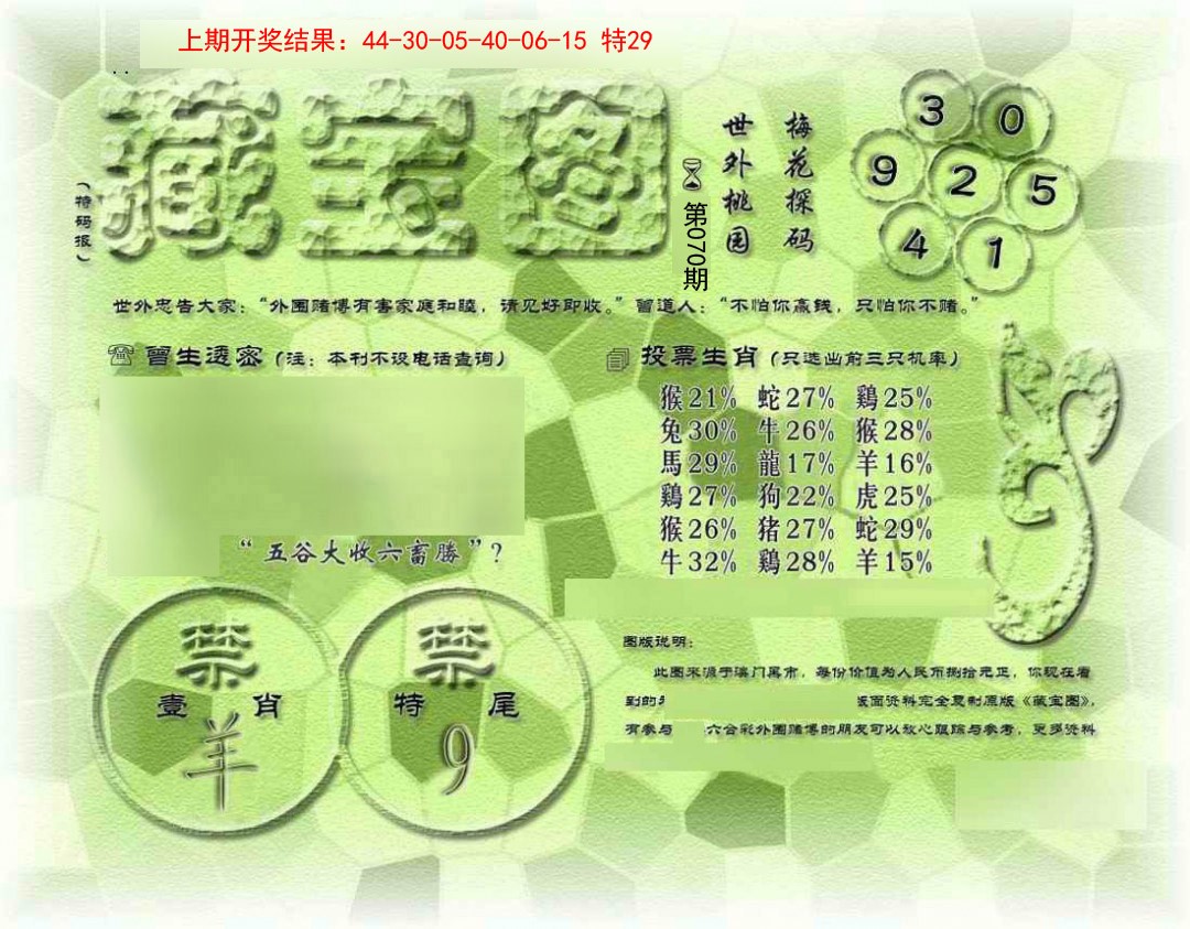 →→070期：澳门彩评论专帖←←